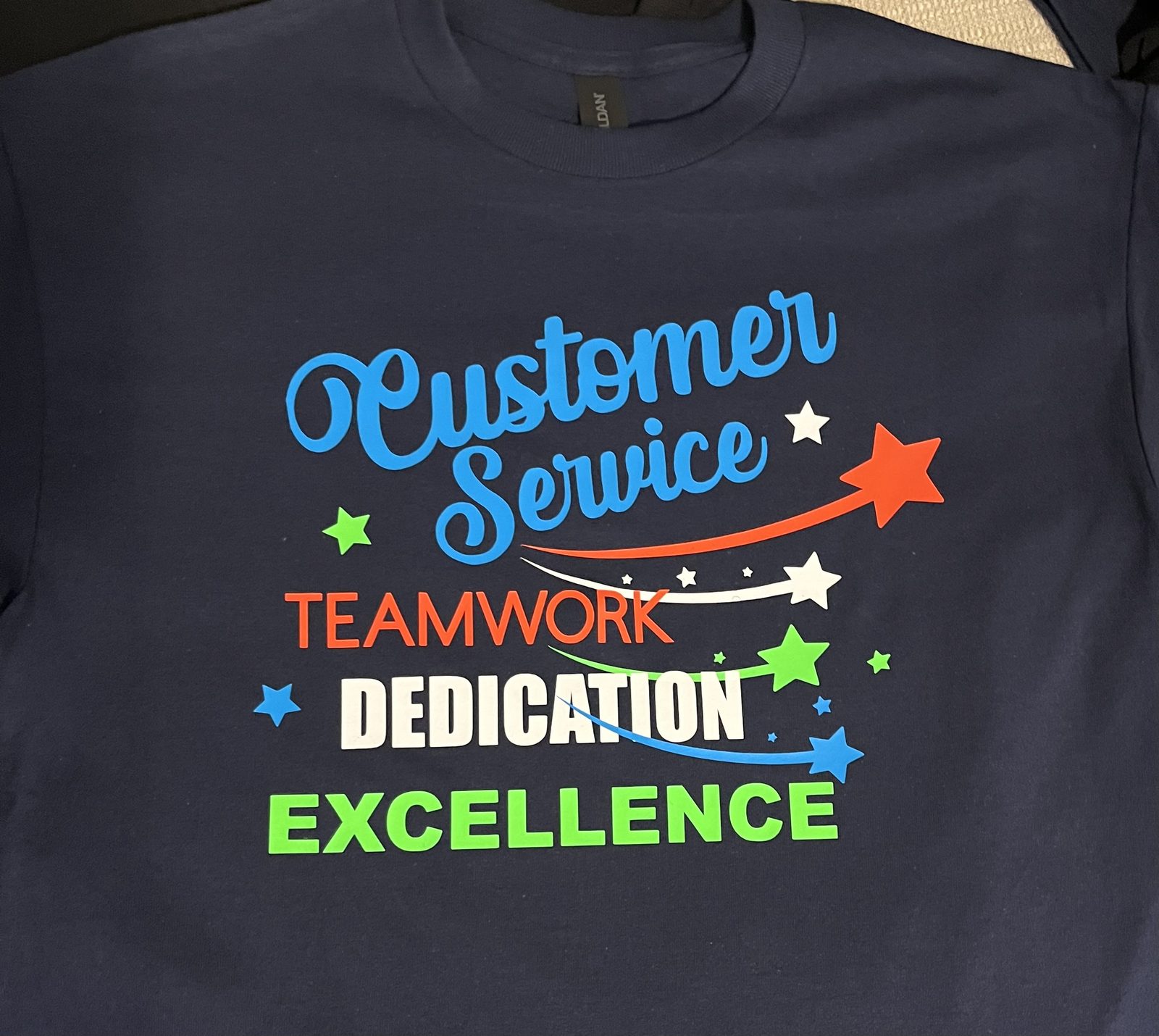 Custom-printed pullover hoodies laid flat